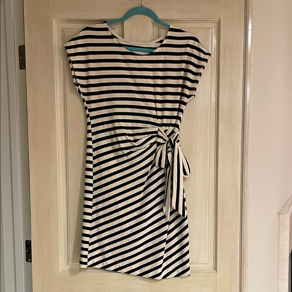 Anthropologie Striped Asymmetrical Dress